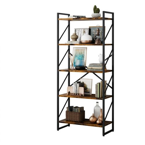 Shintenchi 5 Tiers Industrial Bookshelf