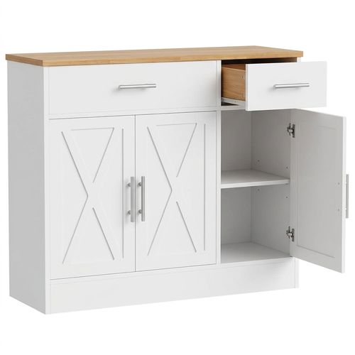 Shintenchi Modern Farmhouse Sideboard Buffet Cabinet
