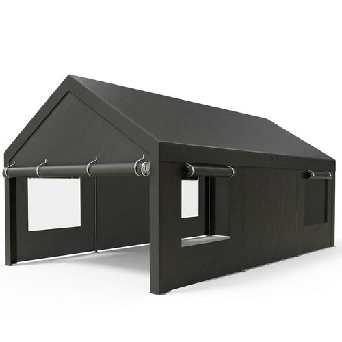 Shintenchi 12x20 FT Heavy-Duty Carport